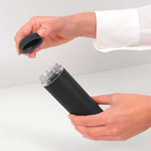 SINKSTYLE DOSATORE SAPONE SQUEEZER, 200 ML DARK GREY