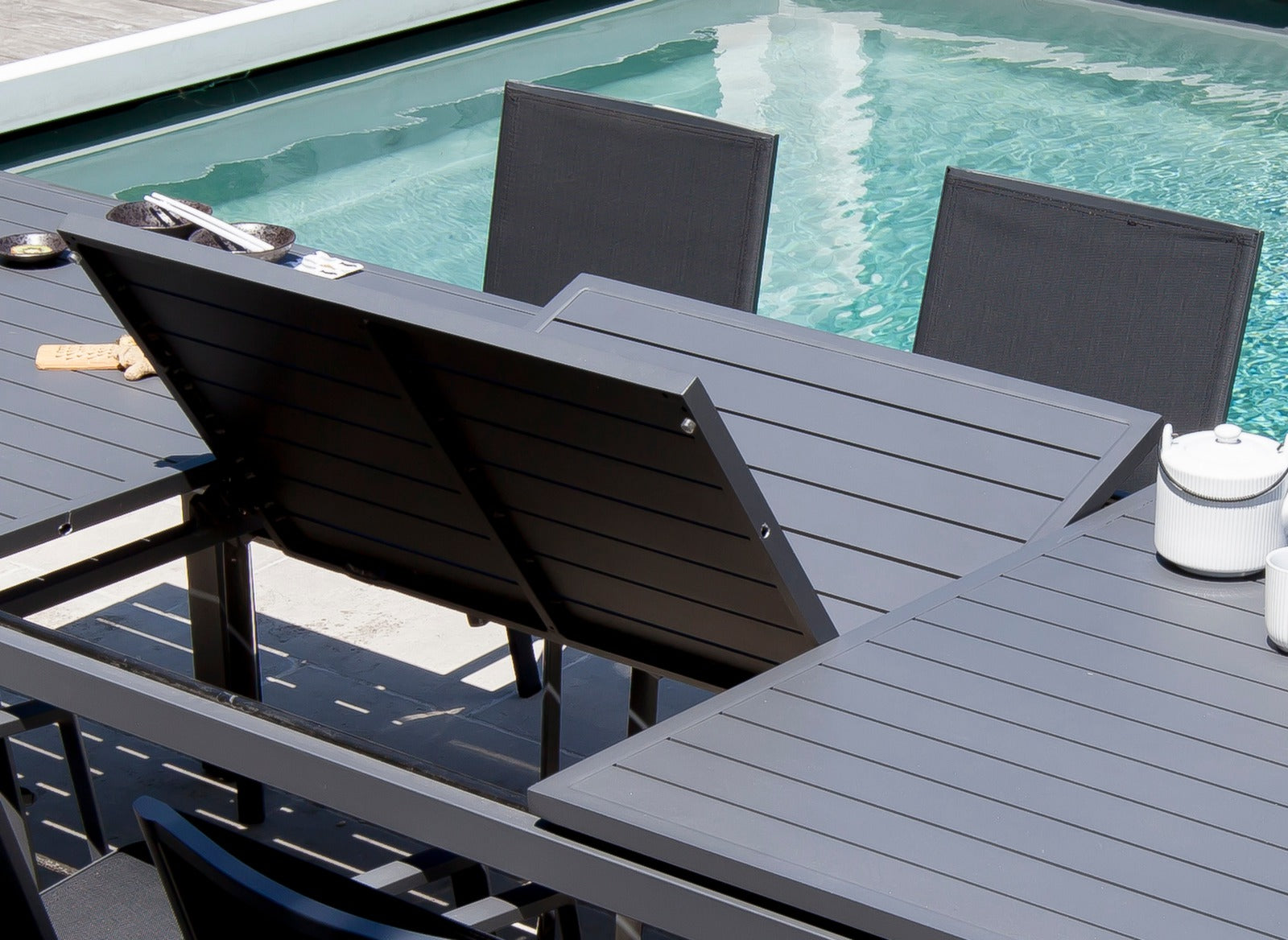 TAVOLO TRIESTE ALLUNGABILE 200/280X102 GRIGIO