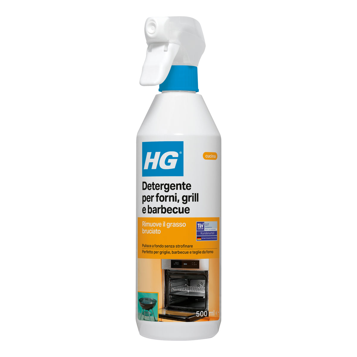 HG DETERGENTE PER FORNI, GRILL E BARBECUE 500 ML