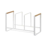 ORGANIZER PORTA PIATTI IN METALLO BIANCO 34.5X20X16.5 CM