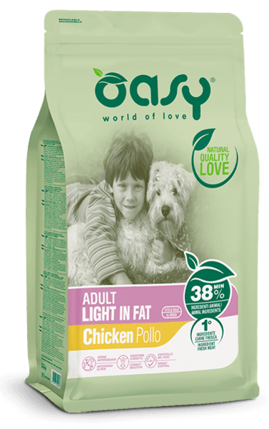 OASY SACCO CROCCHETTE CANE ADULT LIGHT IN FAT POLLO 12KG