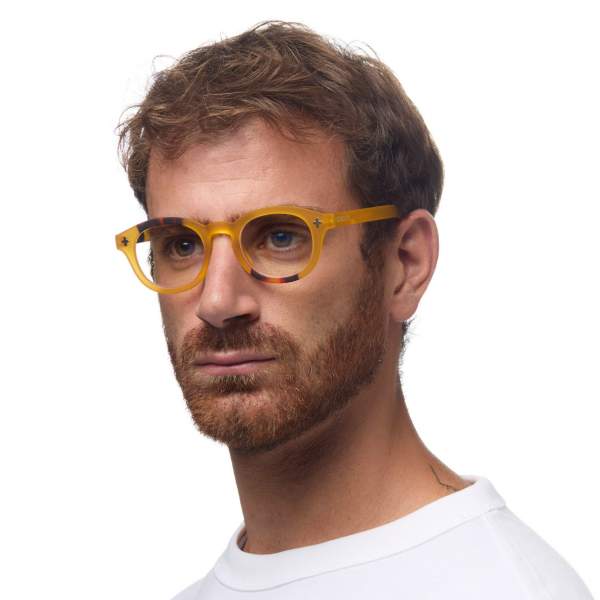 Occhiali da Lettura Anti Luce Blu Milano Giallo Havana +2,50 OKKIA - immagine 4