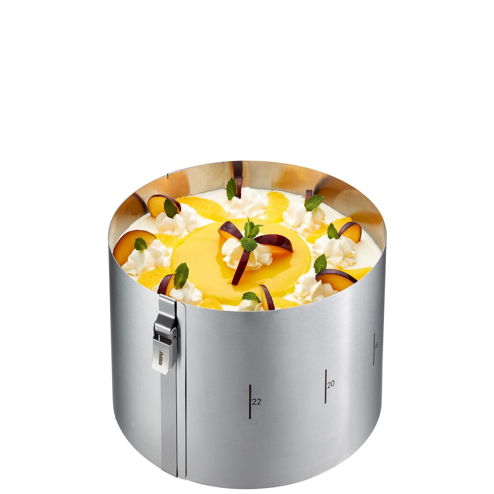 Anello per Torte TONDO CLIP H15cm Acciaio Inox Gefu