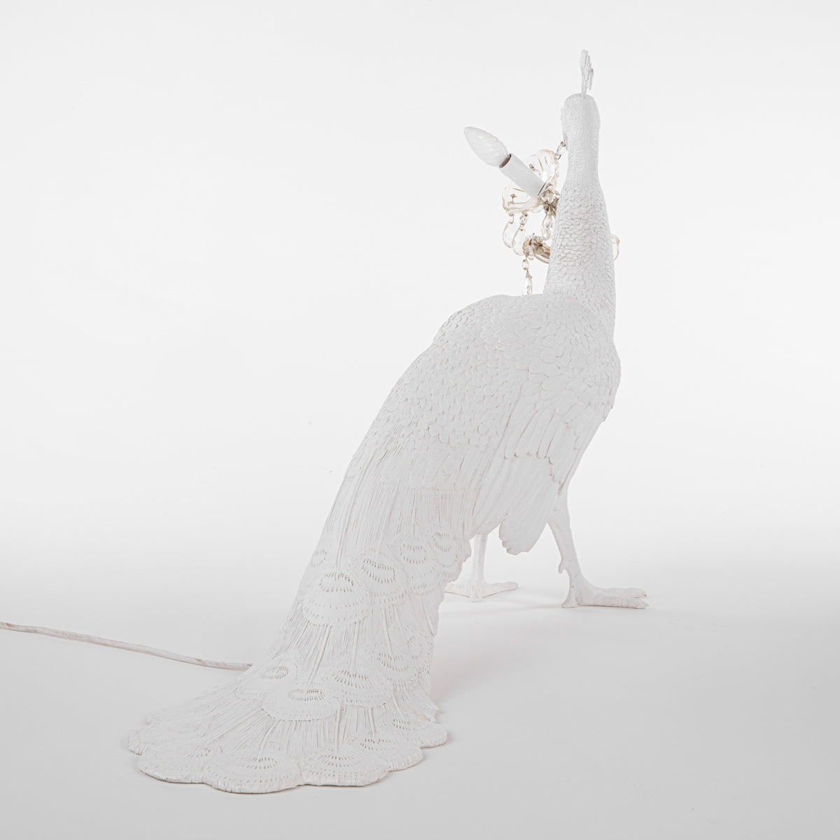 Lampada LED Pavone 100x29x69 cm Bianca SELETTI