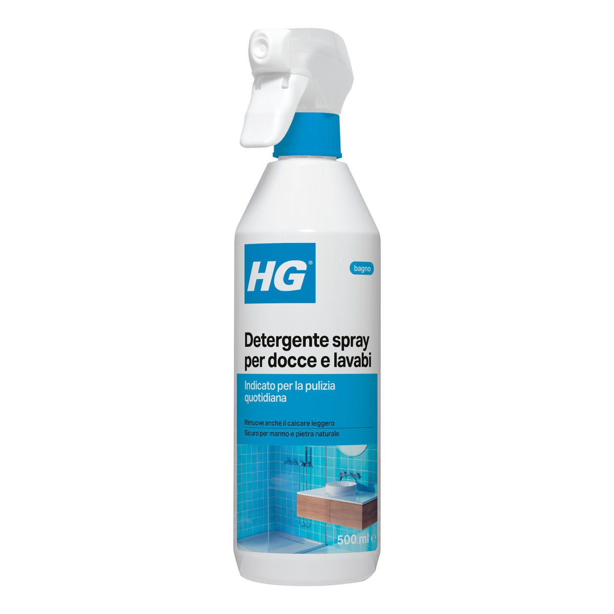 Nettoyant en spray HG pour douches et lavabos 500 ml