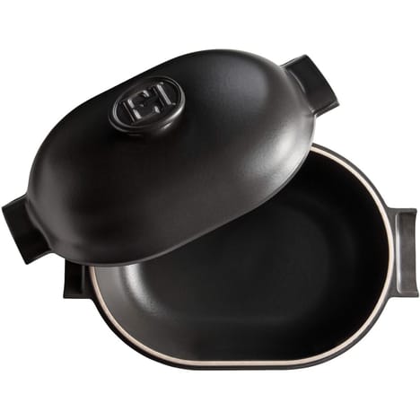 COCOTTE OVALE DELIZIA IN CERAMICA 4.5 LITRI ARDESIA