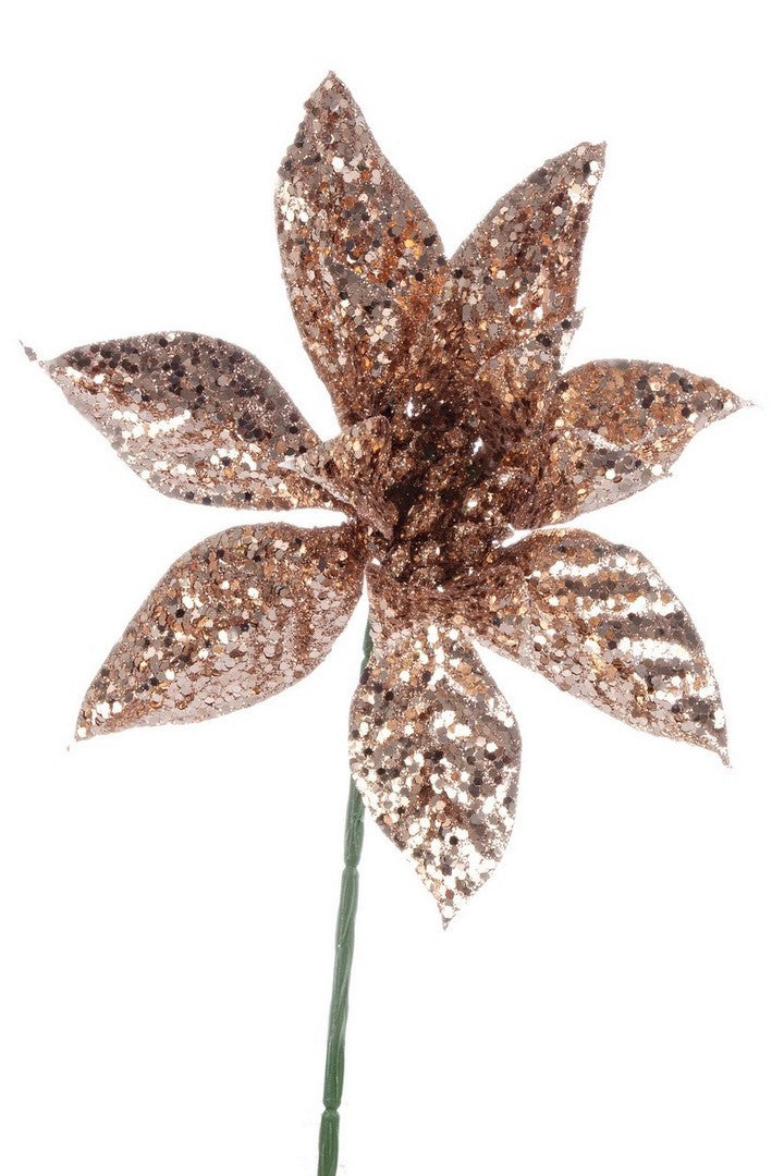 PICK POINSETTIA ROSA H22,5CM