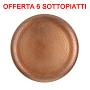 OFFERTA 6 PZ SOTTOPIATTO 33CM CRACKLE RAME