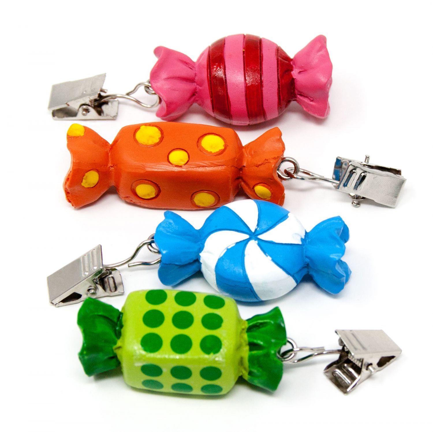 OFFERTA 2 PZ SET 4 PESI PER TOVAGLIA CARAMELLE IN RESINA ASSORTITE