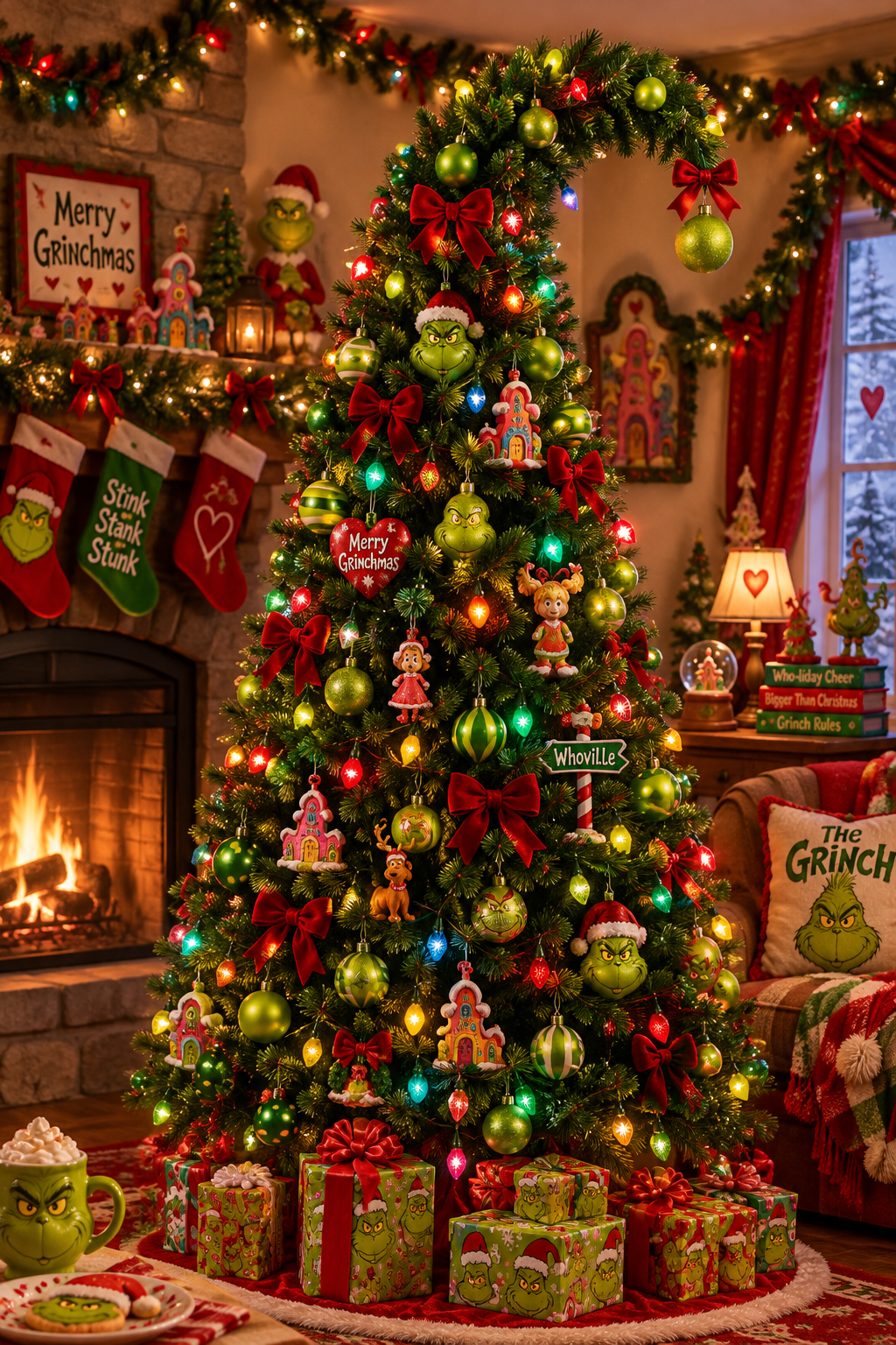 Albero di Natale Grinch 180 cm Verde Peraga Christmas