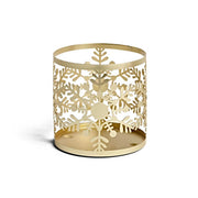 PORTA GIARA MEDIA E GRANDE SNOWFLAKE FROST ORO