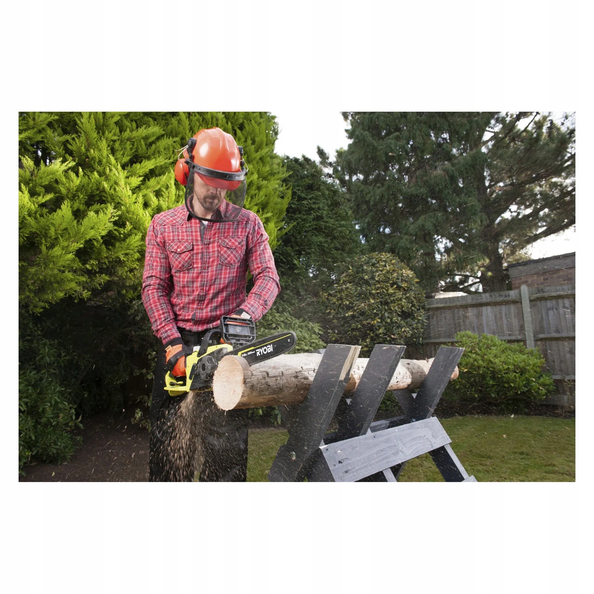 18V Elektro-Kettensäge für Gartenbäume, 10cm Schwert, bürstenlos