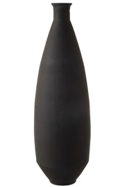 VASO OVALE VETRO OPACO, NERO