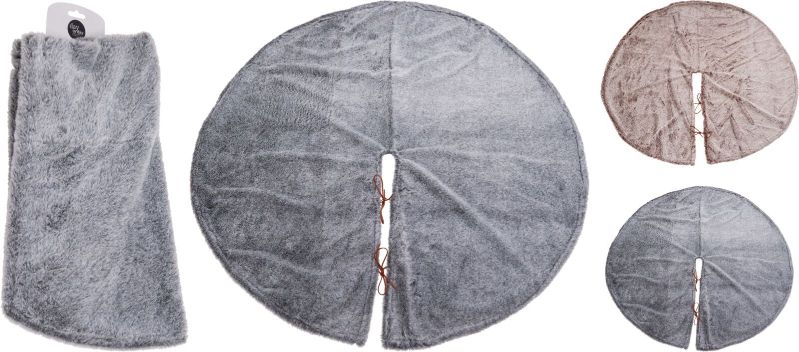 Copri base albero di natale 90cm - grigio colore assortito
