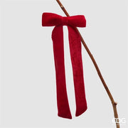 Fiocco In Velluto Con Clip 13x30 cm Bordeaux EDG
