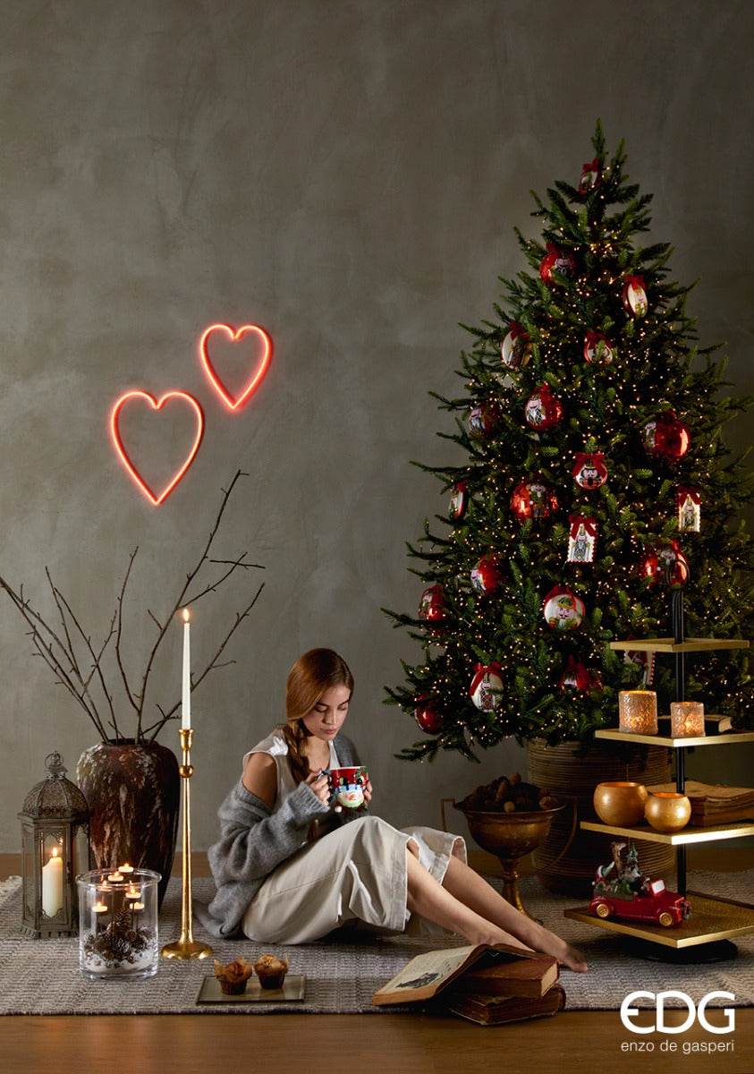 ALBERO DI NATALE PINO LUXURY 210CM PREILLUMINATO CON 4000 MINILED D142