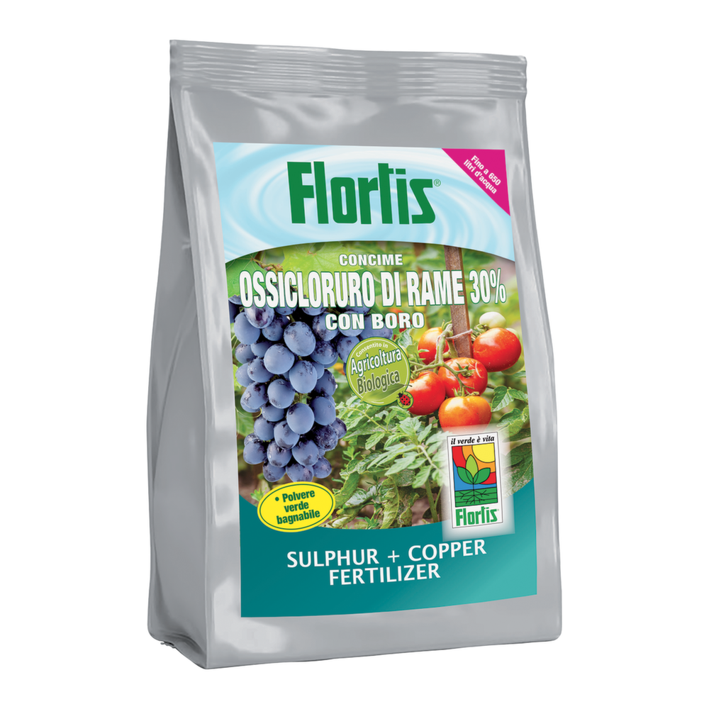 OSSICLORURO DI RAME 30%CONCIME POLVERE BAGNABILE 1 KG