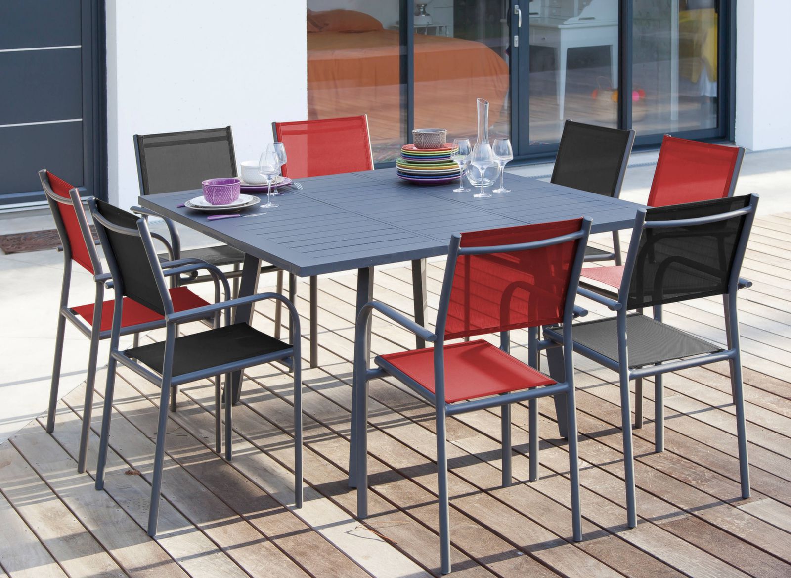 TAVOLO BARCELONA ALLUNGABILE 100/145X145 GRIGIO