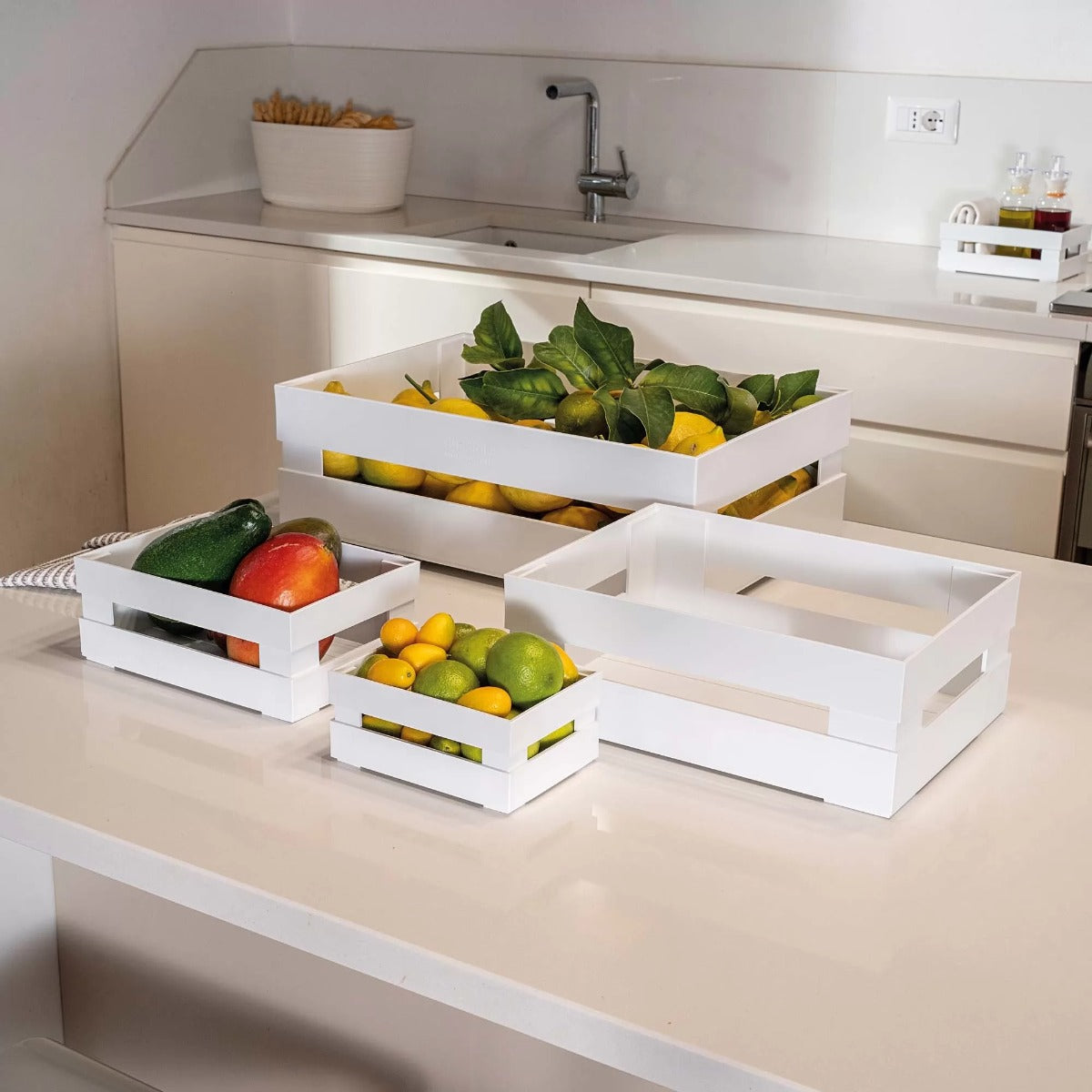 CASSETTA S TIDY&STORE BIANCA 15,3 X 11,2 X 7 CM