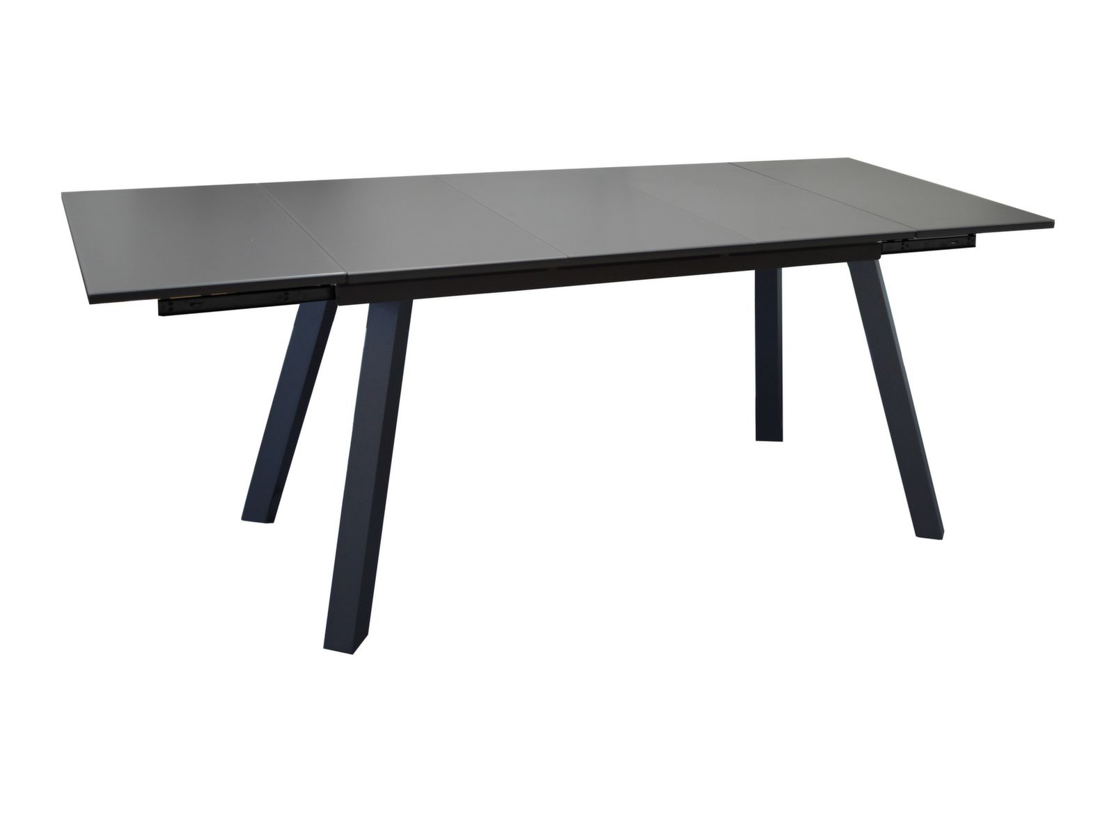 OFFERTA TAVOLO AGRA ALLUNGABILE 150/200/250X90 GRAFITE +4 POLTRONA DUCA GRAFITE/NERO