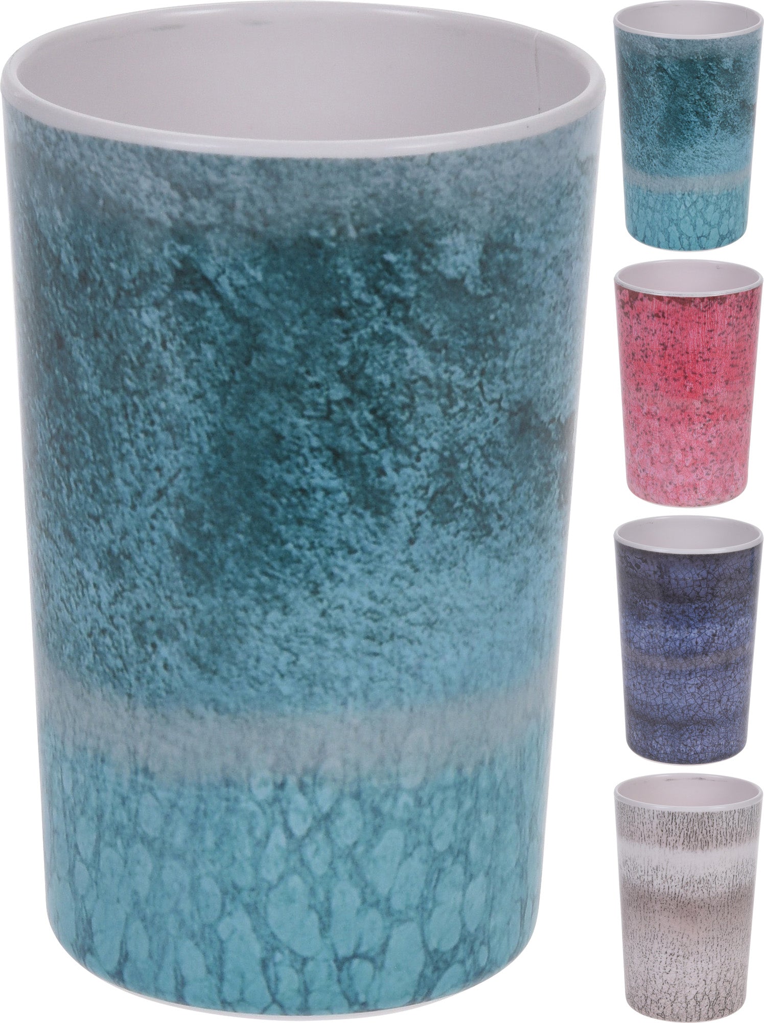 OFFERTA SET 4 BICCHIERI 11X8 CM COLORI ASSORTITI