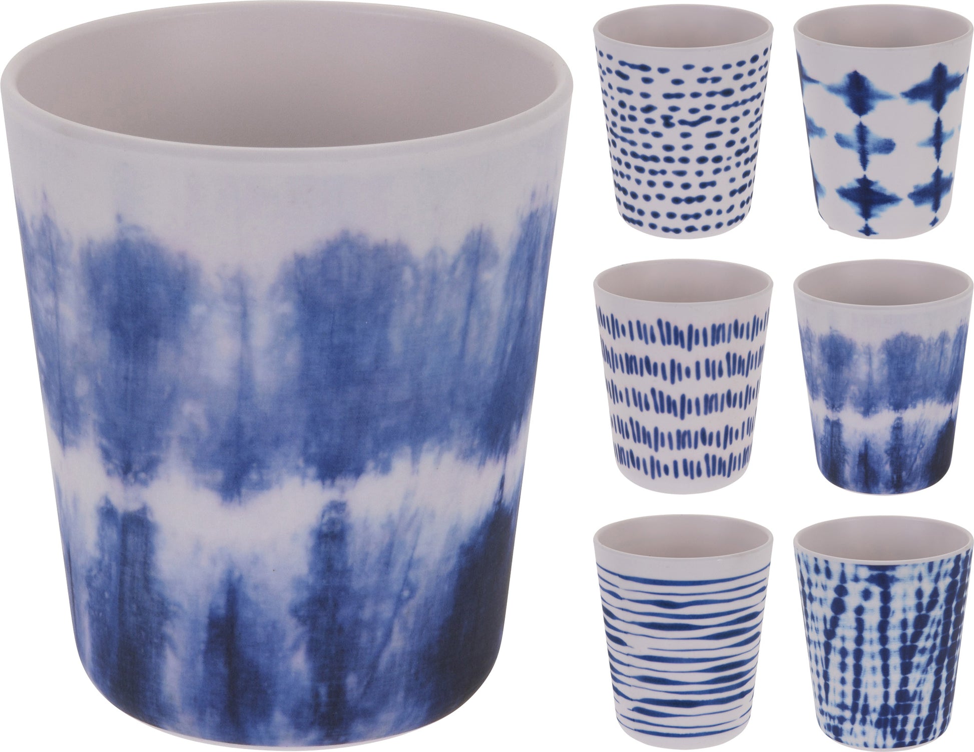 OFFERTA SET 6 BICCHIERI 9X10.5 CM DECORAZIONE ASSORTITA