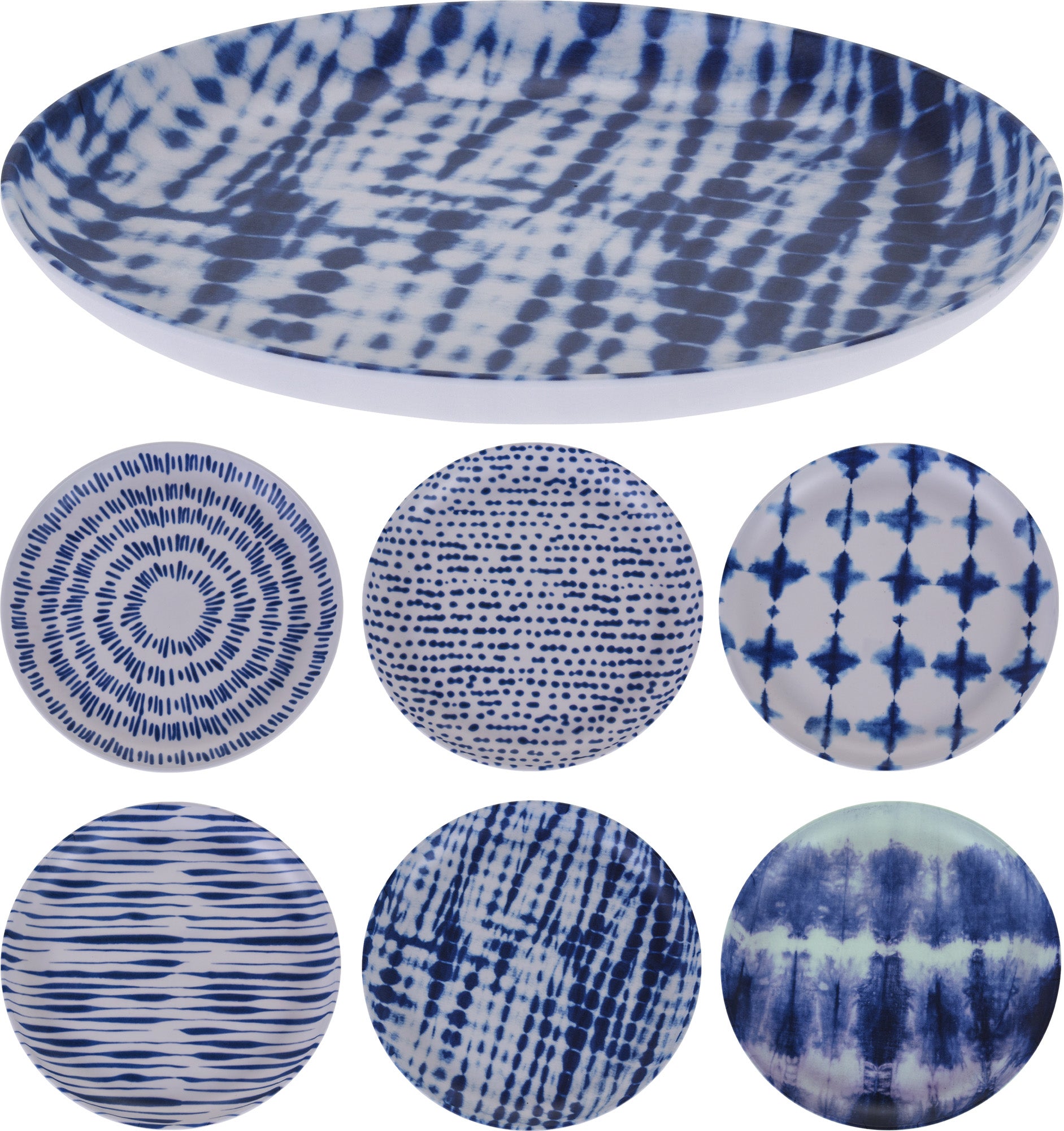 OFFERTA SET 6PZ PIATTO 21 CM DECORAZIONE ASSORTITA