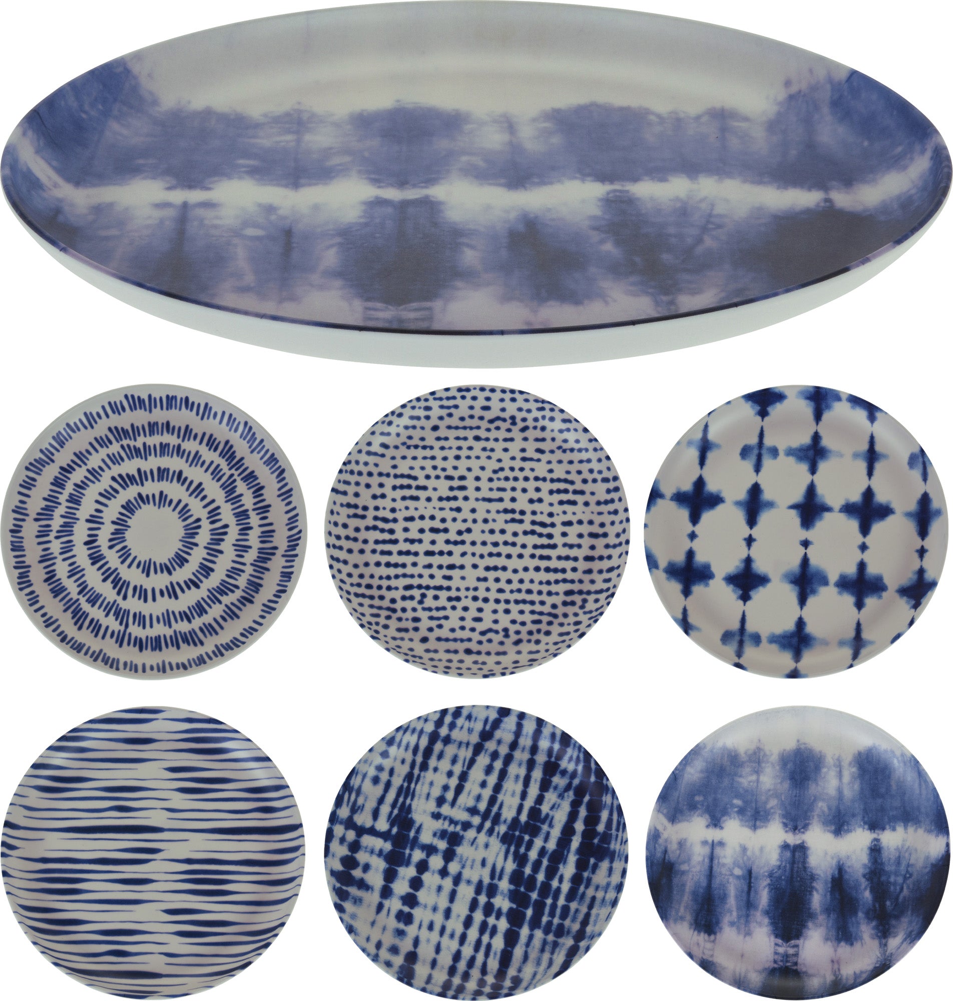 OFFERTA SET 6PZ PIATTO 25 CM DECORAZIONE ASSORTITA