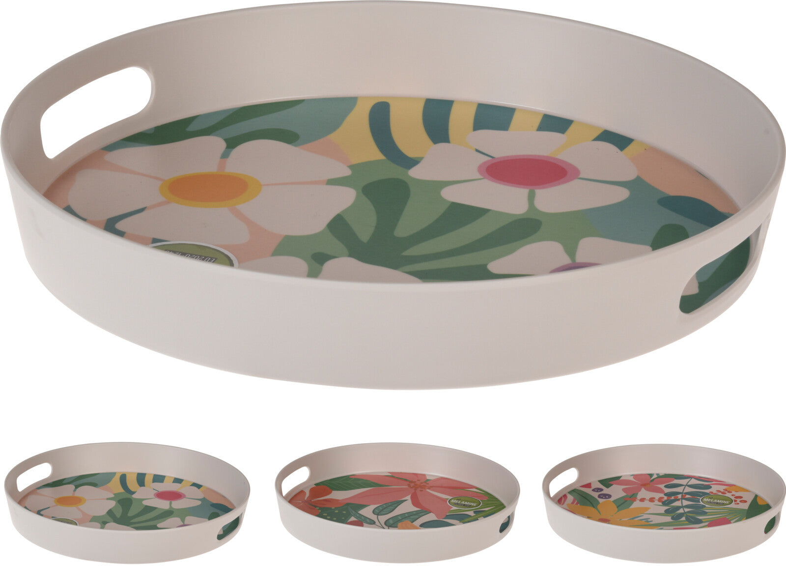 VASSOIO FLOREALE DA BAR CUCINA ASSORTITO