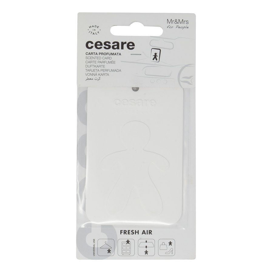 MR&MRS FRAGRANCES TESSERA PROFUMATA APPENDIBILE CESARE BIANCO FRESH AIR