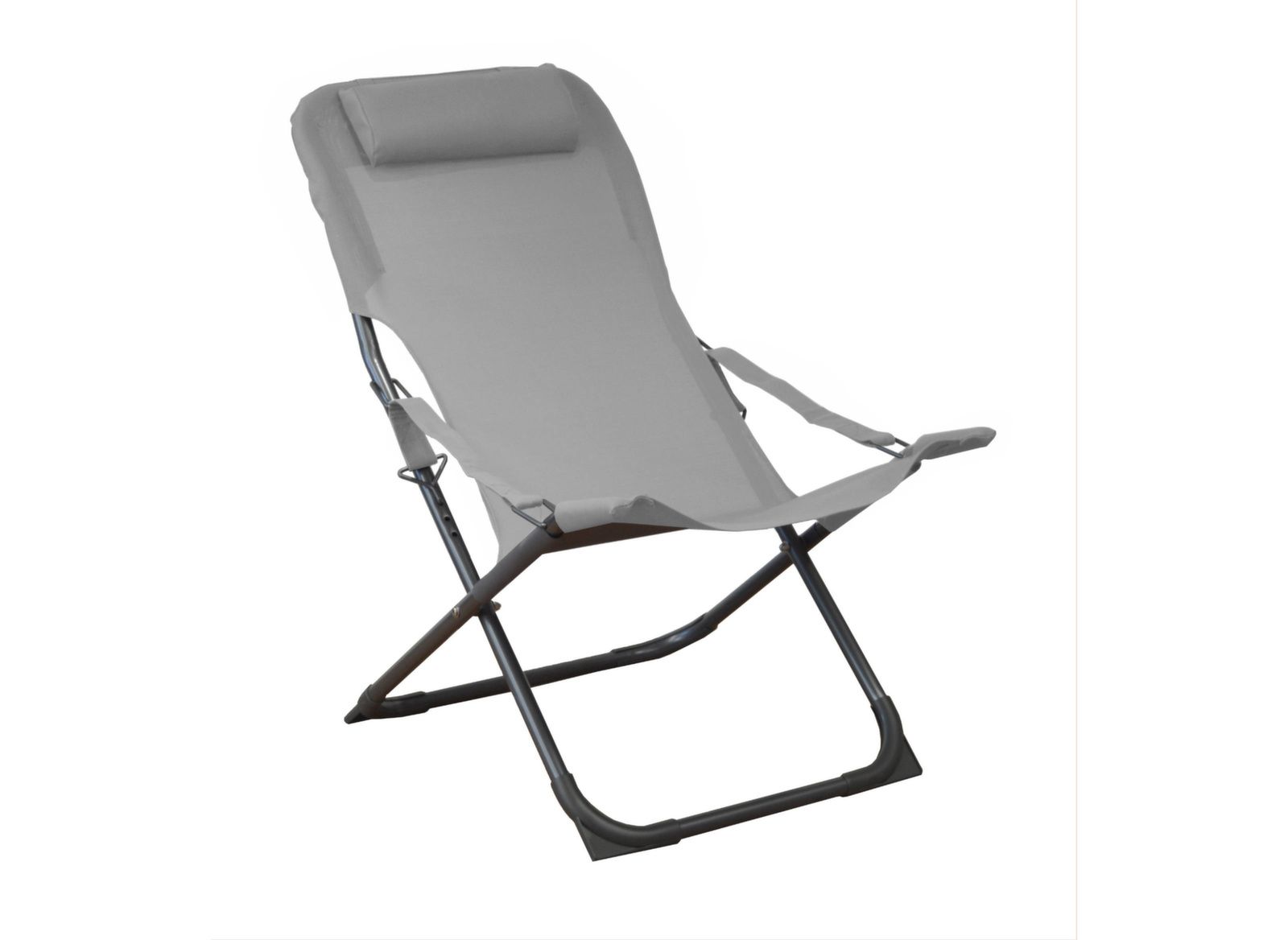 CHAISE DE TERRASSE PLIANTE RELAX, COULEUR AU CHOIX