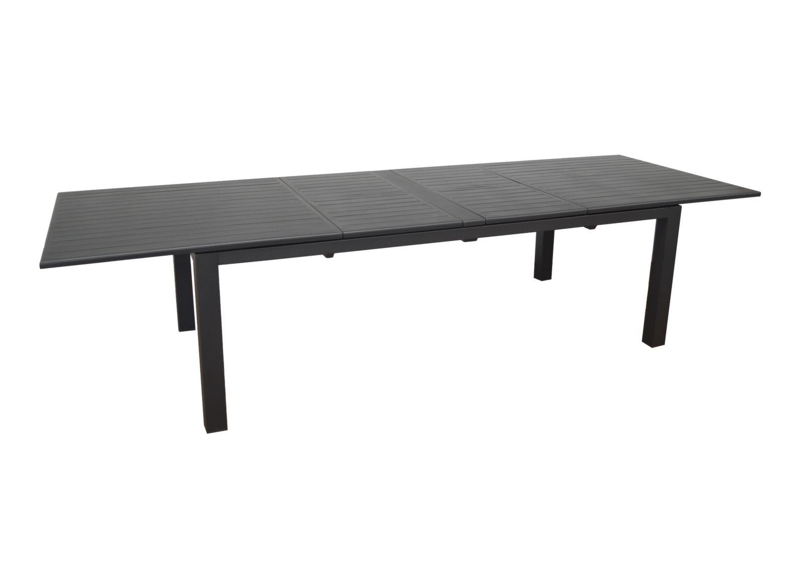 OFFERTA TAVOLO ALLUNGABILE 220/270/320X110CM GRAFITE GENES + 8 POLTRONE DUCA
