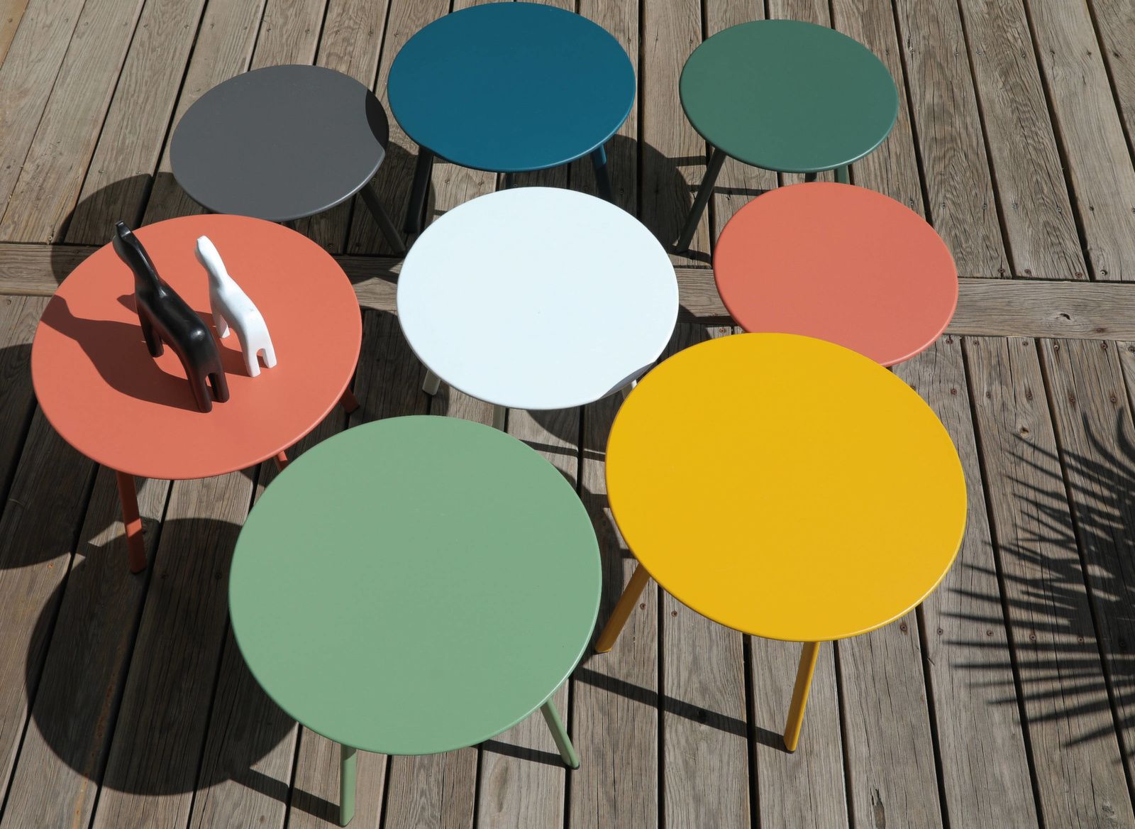 TAVOLINO BASSO MASSAI D45CM CREMA