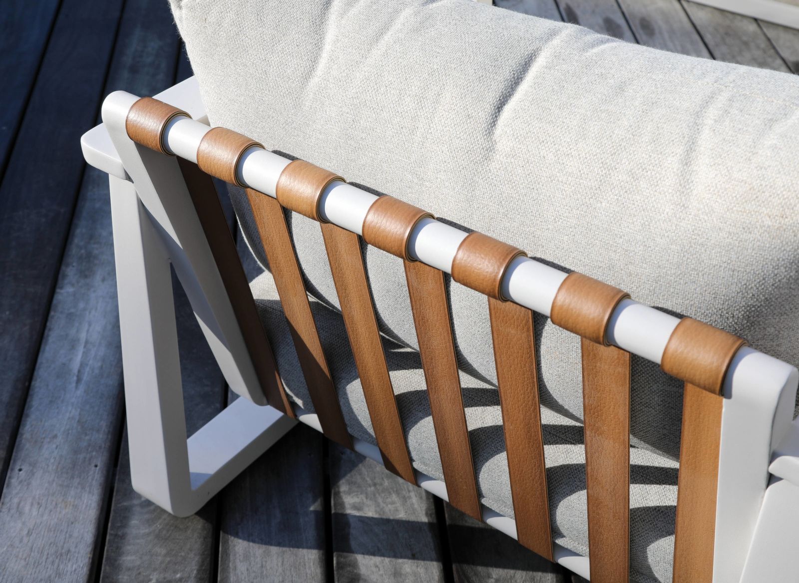 SALOTTO DA GIARDINO LEATHER CREMA
