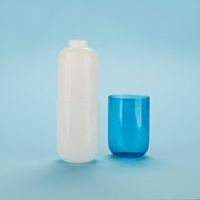 Bottiglia e Bicchiere Water Pill Blu Bianco BALVI