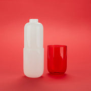 Bottiglia e Bicchiere Water Pill Rosso Bianco BALVI