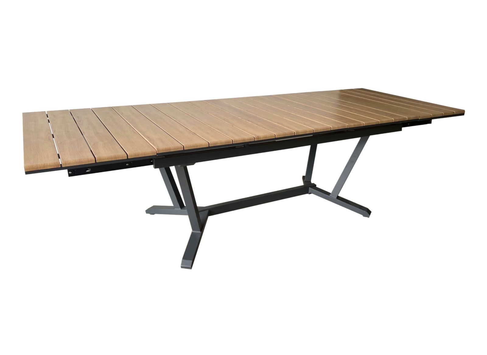 OFFERTA TAVOLO ALLUNGABILE DARWIN 174/224/274/X100CM GRAFITE +6 POLTRONE DELIA GRAFITE/MOSTARDA