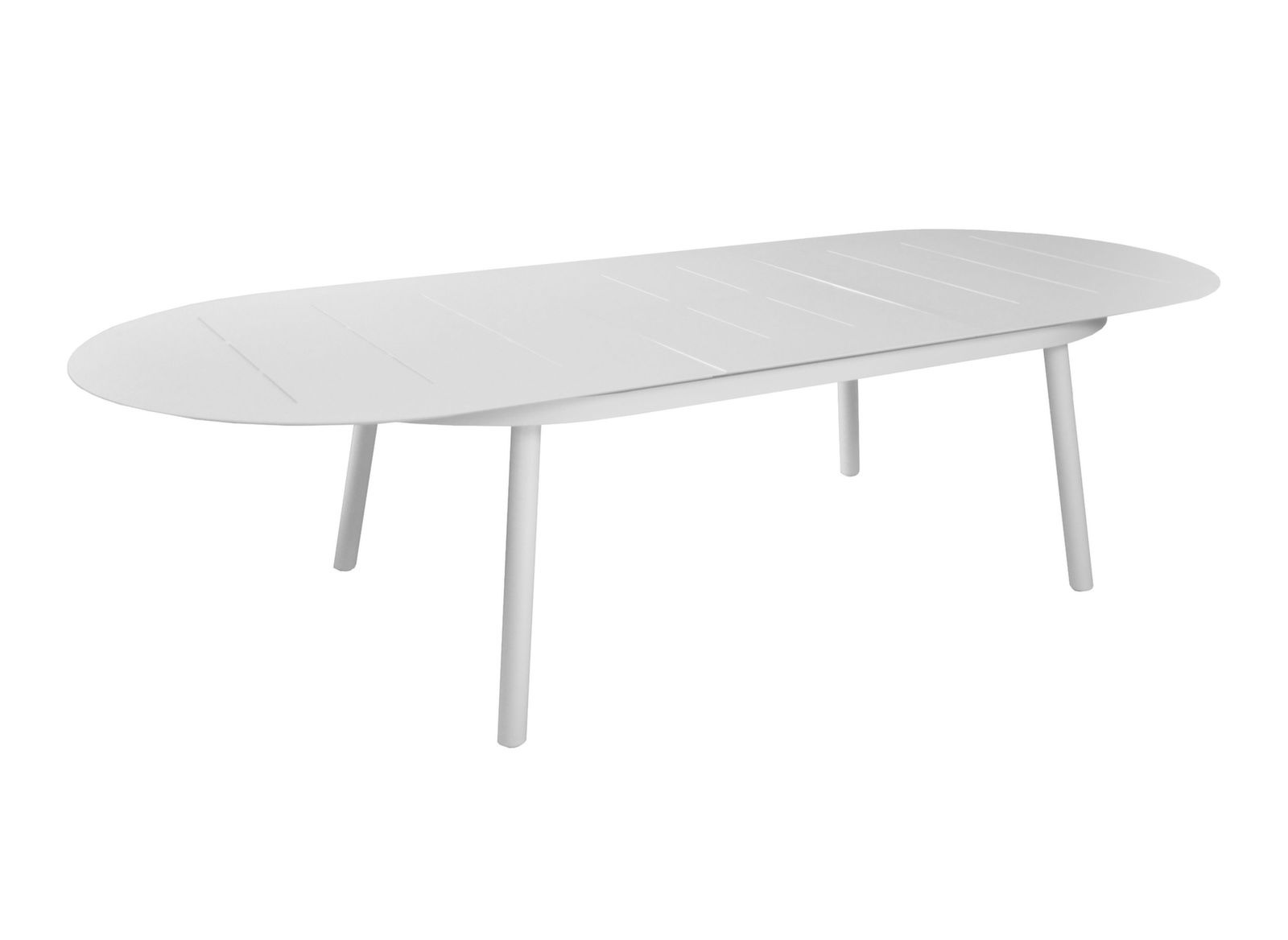TAVOLO DUBLINO OVALE ALLUNGABILE 230/300X120CM BIANCO