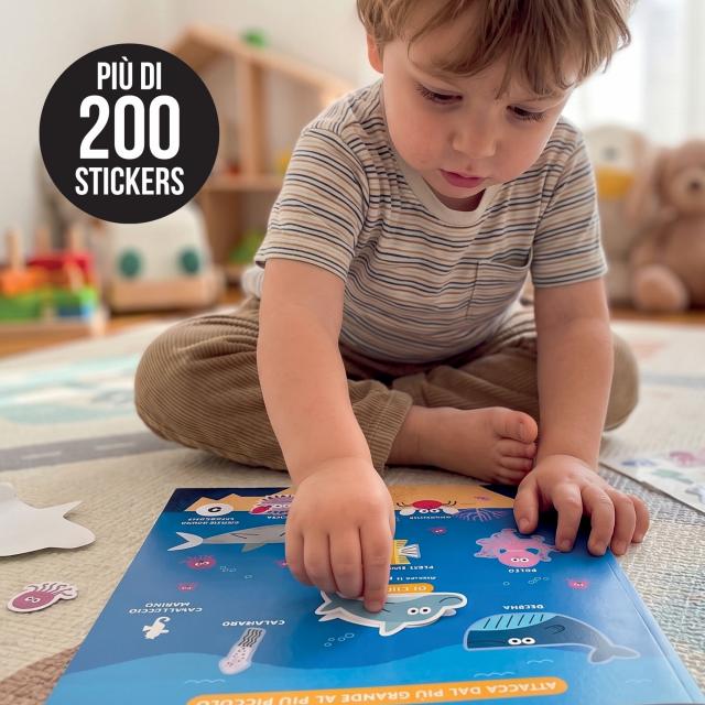 Maxi Scuola Stickers Esplora il Mare 3-6 anni Headu