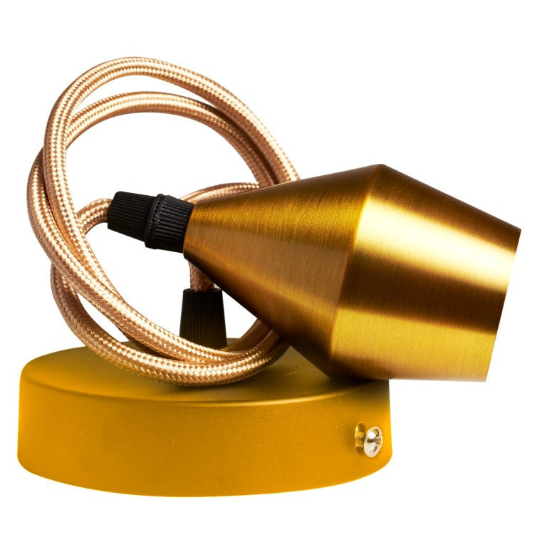 CAVO E PORTA LAMPADA ORO