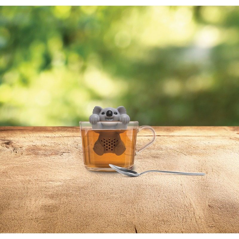 Infusore per tè a forma di koala in silicone grigio MAGS - immagine 2