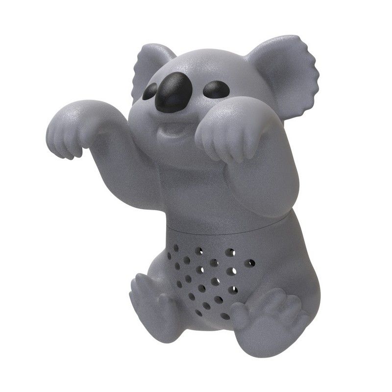 Infusore per tè a forma di koala in silicone grigio MAGS - immagine 1