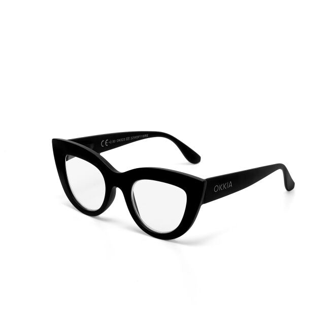 OCCHIALE MODELLO GATTO LITE SOFT TOUCH BLACK GRADAZ. 1.00