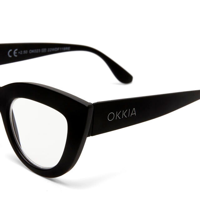 OCCHIALE MODELLO GATTO LITE SOFT TOUCH BLACK GRADAZ. 2.50