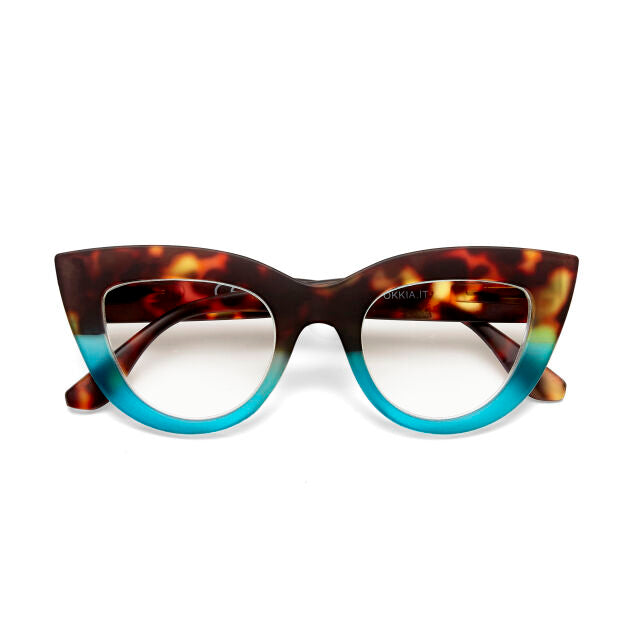 OCCHIALE MODELLO GATTO LITE SOFT TOUCH HAVANA BLUE GRADAZ. 3.00