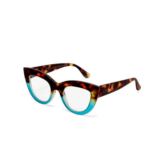OCCHIALE MODELLO GATTO LITE SOFT TOUCH HAVANA BLUE GRADAZ. 2.50