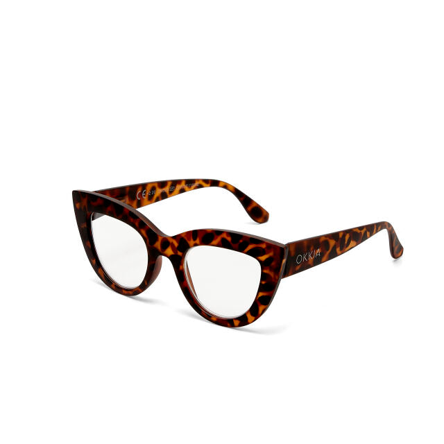 OCCHIALE MODELLO GATTO BIG FRAME TARTARUGA GRADAZ. 2.50