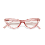 OCCHIALE MODELLO GATTO GLITTER ROSA GRADAZ. 2.00