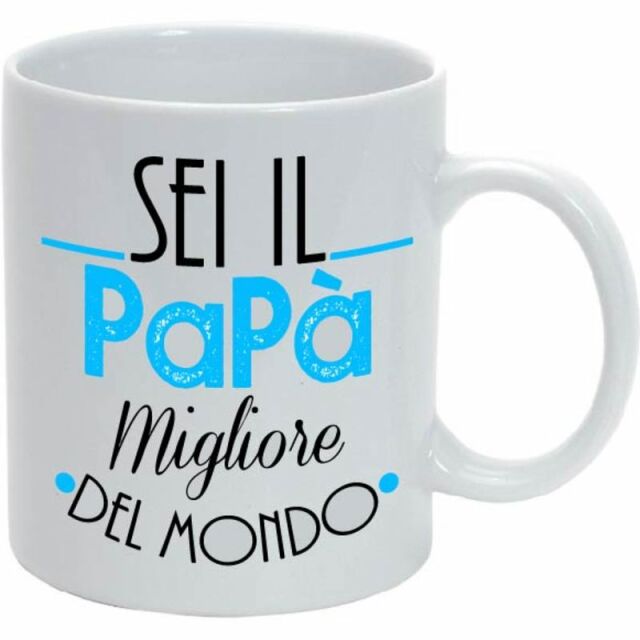 TAZZA MUG IN CERAMICA SEI IL PAPA' MIGLIORE DEL MONDO 32,5CL