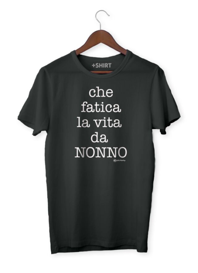 T-SHIRT CHE FATIVA LA VITA DA NONNO XL UNISEX 100% COTONE